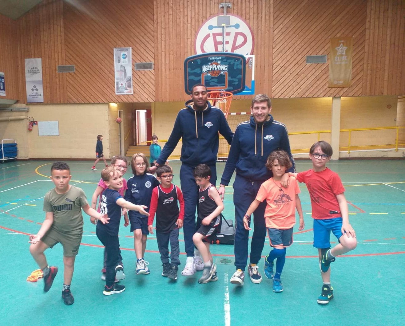 Christopher et Quentin ont partagé un beau moment avec nos petits.