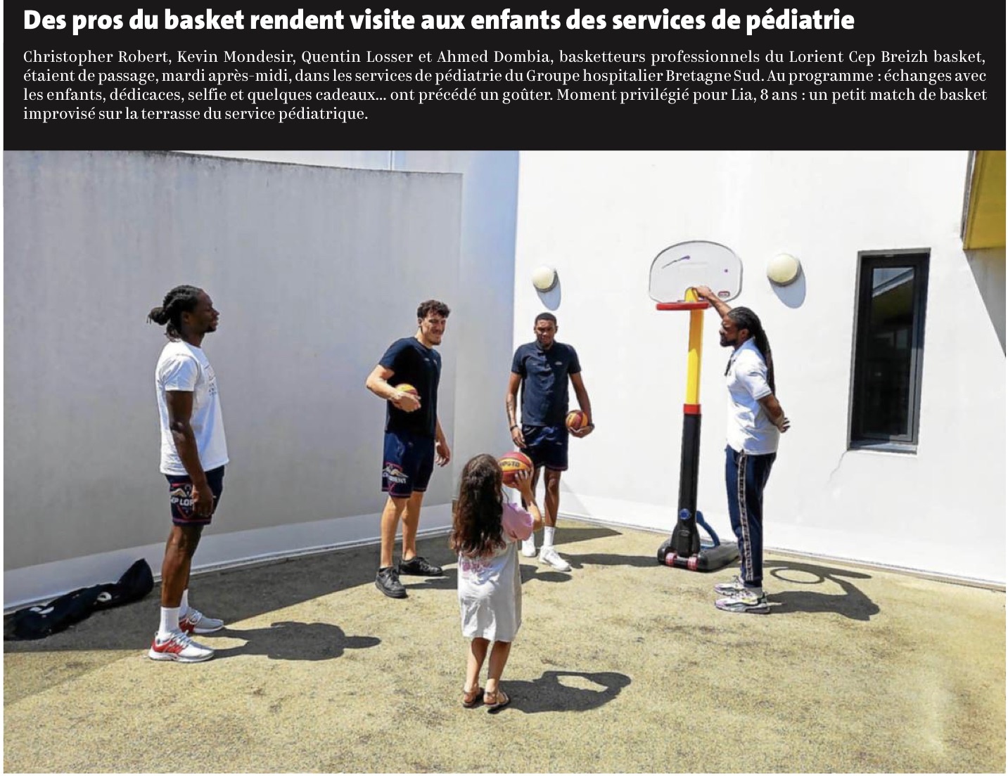 La NM1 auprès des enfants en pédiatrie.