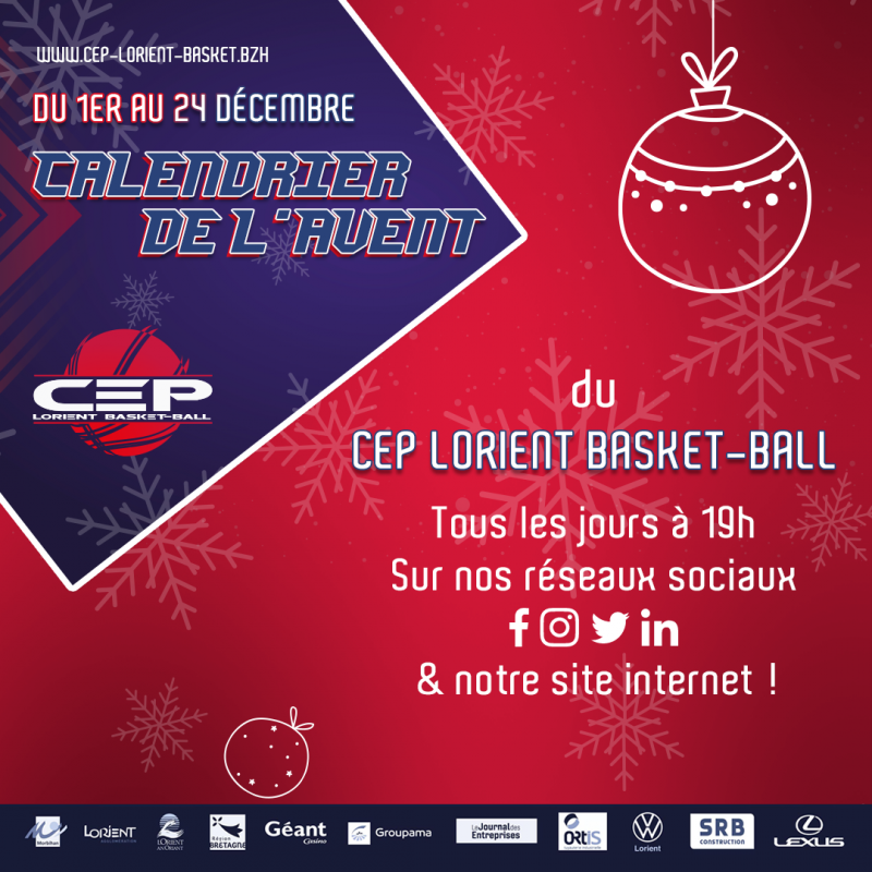 Calendrier De L Avent Special Cep Lorient Basket Ball Cep Lorient Basket Ball cep lorient basket calendrier 2022 2021